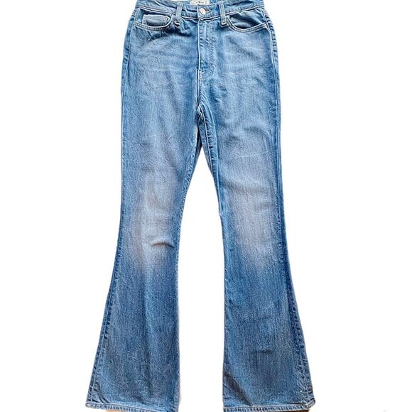 Womens 7 For All Mankind Jeans Flare bottom Vintage Y2K, High-Rise Bootcut Jeans - Picture 2 of 13